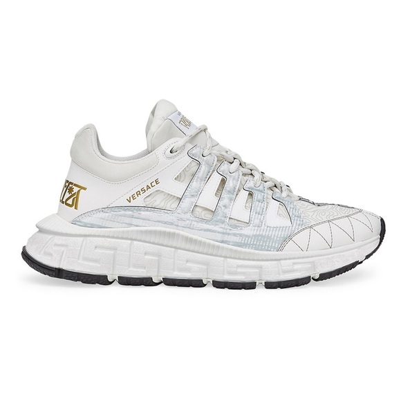Versace Trigreca Lace-Up Sneakers White Men’s EU 42/US 9